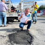 Luis Ángel Benavides Realiza Bacheo Intensivo en Campaña por Guadalupe