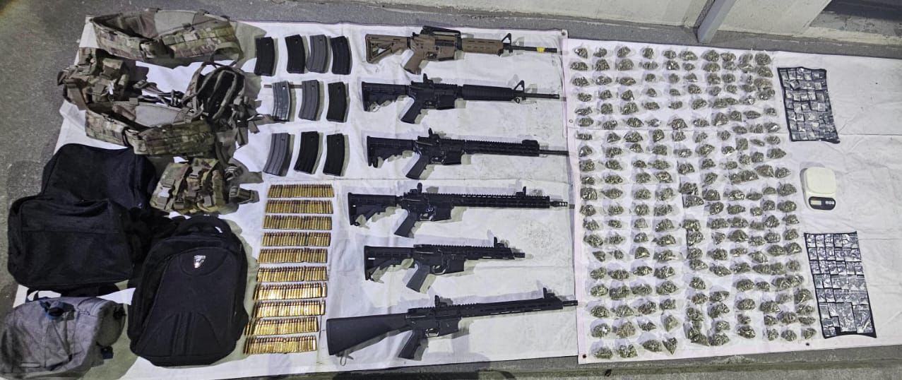 Capturan a seis en Escobedo con armas y drogas en operativo de Fuerza Civil