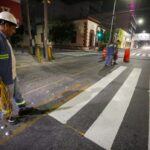 Arranca Monterrey Programa de delimitación de carriles y cruces peatonales en el Centro