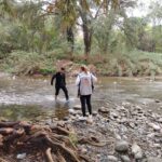 Denuncia Guadalupe derrame de aguas verdes en el Río La Silla