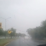 Lluvias fuertes se registran en Allende y Linares; piden extremar precauciones al conducir
