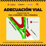 Modifican tránsito en carreteras a Colombia y Monclova por obras en Escobedo