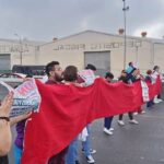 Protestan trabajadores del IMSS y colapsan la circulación en avenidas de Monterrey