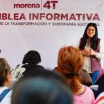 Encabeza Liz Galicia asambleas informativas con la militancia de la 4T en Santa Catarina