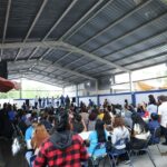 Realizan padres de familia y panistas labores de limpieza en primaria de Santa Catarina